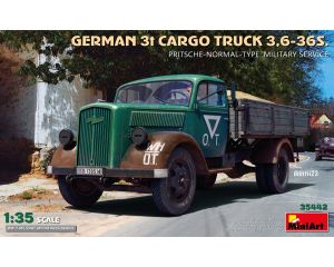 1/35 GERMAN 3T CARGO TRUCK 3,6-36S. PRITISCHE MIL. 35442