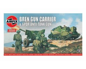 1/76 BREN GUN CARRIER en 6PDR ANTI-TANK GUN A01309V