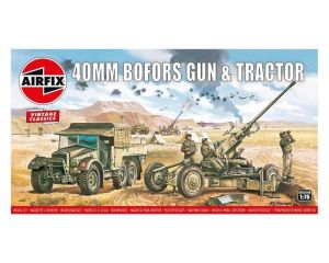 1/76 BOFORS 40MM GUN en TRACTOR A02314V