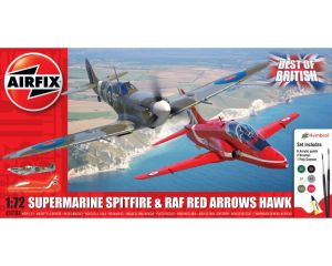 1/72 BEST OF BRITISH SPITFIRE AND HAWK GIFT SET A50187