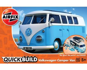 QUICKBUILD VW CAMPER VAN BLUE J6024