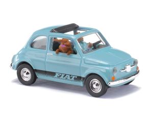 1/87 FIAT 500 MIT FAHRER UND HUND 1965 48735