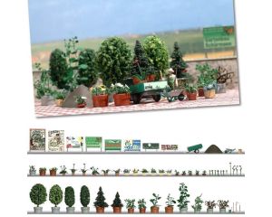 PFLANZENKUBEL - SET H0 1211