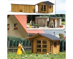 GARTENHAUS en SCHUPPEN H0 1529