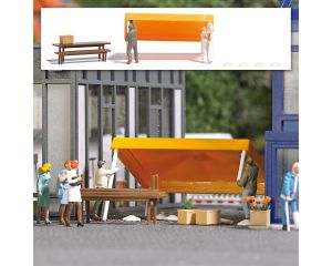 MARKTSTAND AUFBAU H0 1821