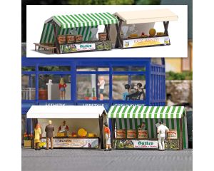 MARKTSTANDE GURKEN/KASE H0 1822