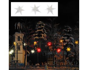 BELEUCHTETER WEIHNACHTSSTERNE WEIß H0 5414