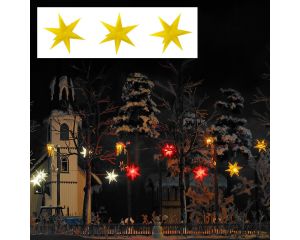 BELEUCHTETER WEIHNACHTSSTERNE GELB H0 5415