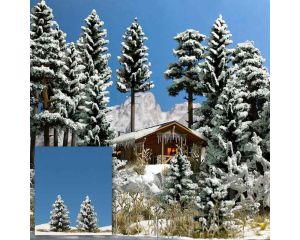 2 SCHNEE-FICHTEN, 55 MM H0 6151