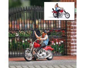 US MOTORRAD MIT BIKER H0 7861