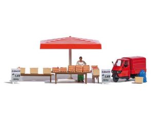 A-SET: MARKTSTAND ERDBEEREN H0 7913