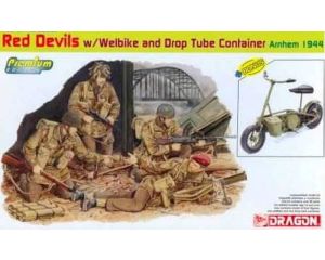 1/35 RED DEVILS W/WELBIKE DROP TUBE CONTAINER ARNHEM 1944 6585