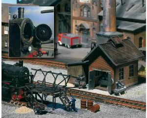 1/87 COMPRESSORHUIS MET VLAMPIJPREINIGER STELLAGE 120139
