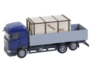 1/87 VRACHTWAGEN SCANIA R 13 HL LAADBAK MET HOUTEN KIST 161597