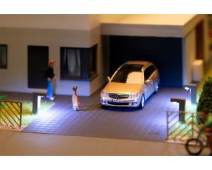1/87 LED PADVERLICHTING ANTRACIET WARM WIT 3 ST. 180136