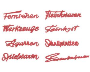 1/87 WINKELOPSCHRIFTEN 50ER JAREN ** 180962