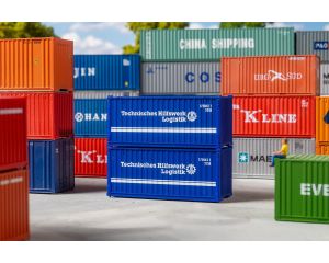1/87 20' CONTAINER THW, SET VAN 2 182005