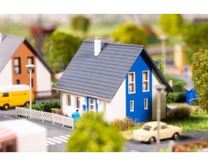 1/160 VRIJSTAAND HUIS, BLAUW 232146