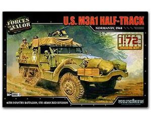 1/72 U.S. M3A1 HALF TRUCK MODEL KITS NORMANDY 1944 873007A