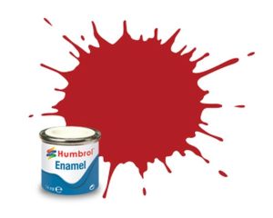 ENAMEL PAINT NO 153 INSIGNIA RED MATT 14 ML AA1660