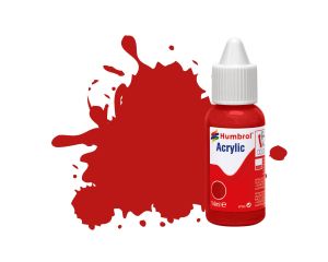 ACRYLIC DROPPER NO 60 SCARLET MATT 14 ML DB0060