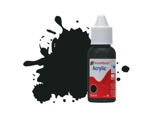ACRYLIC DROPPER NO 91 BLACK GREEN MATT 14 ML DB0091