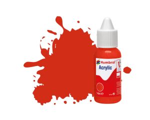 ACRYLIC DROPPER NO 174 SIGNAL RED SATIN 14 ML DB0174