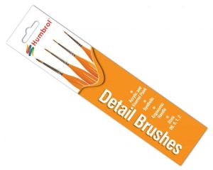 BRUSH PACK - DETAIL 00, 0, 1, 2 NATURAL SABLE HAIR AG4304