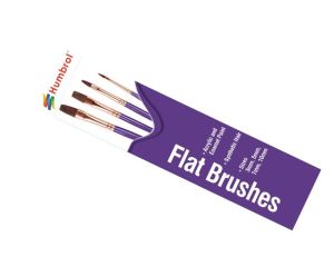 BRUSH PACK - FLAT 3, 5, 7, 10 SOFT SYNTHETIC HAIR AG4305