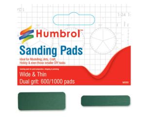 HUMBROL FLEXI SANDERS: DUAL GRIT PADS FINE 600/1000 2P AG9166