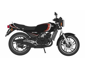 1/12 YAMAHA RZ350 1982 BLACK 21763 21763