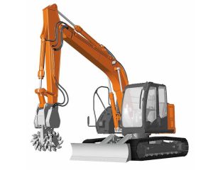 1/35 HITACHI ZAXIS 135US WITH CUTTER (04/25) * 66111
