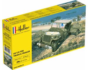 1/72 US 1/4 TON TRUCK en TRAILER 79997