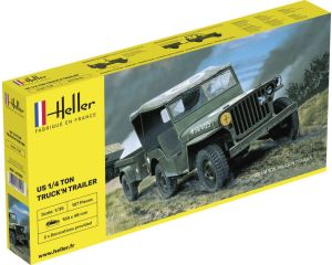 1/35 US 1/4 TON TRUCK 'N TRAILER 81105