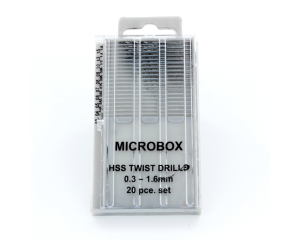 MICROBOX DRILL BIT SET – 20 PIECES (0.3–1.6MM)