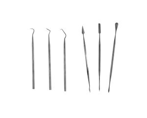 STAINLESS STEEL PROBE en CARVER SET – 3 PROBES + 3 CARVERS