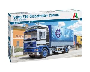 1/24 VOLVO F16 GLOBETROTTER CANVAS WITH ELEVATOR 3945S
