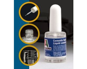 LIQUID CEMENT FOR PLASTIC 15 ML - THIN SYNTHETIC BRUSH 3990P