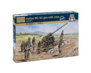 1/72 ITALIAN 90/53 GUN WITH CREW 6122S