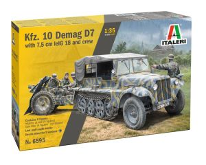 1/35 SD.KFZ. 10 DEMAG D7 W/7,5 CM LE. IG18 AND CREW (3/23) * 6595