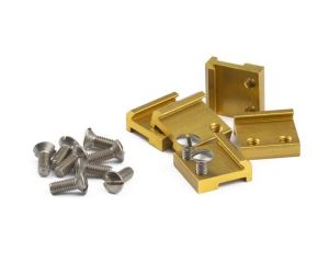 RAIL CLAMPS G SCALE BRASS 15MM 50/PACK 8100131