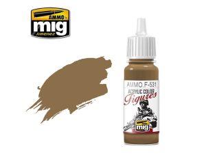 FIGURES PAINTS LIGHT BROWN   JAR 17ML AMMO.F-531