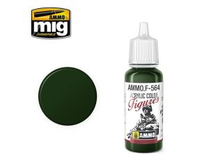 FIGURES PAINTS MILITARY GREEN JAR 17ML AMMO.F-564