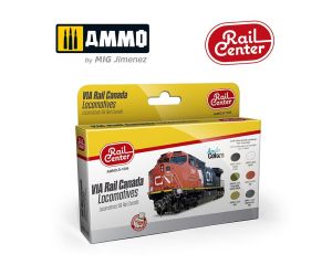 VIA RAIL CANADA LOCOMOTIVES 15ML 6 JARS AMMO.R-1006