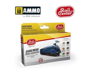 CLASSICS BRITISH STEAM LOCOMOTIVES 15ML 6 JARS AMMO.R-1012