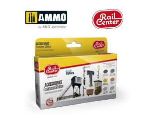 ACCESSORIES EUROPEAN STATION 15ML 6 JARS AMMO.R-1014