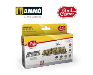 GERMAN TRAINS WWII 1943-1945 15ML 6 JARS AMMO.R-1017