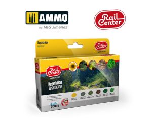 RAIL CENTER - VEGETATION 15ML 6 JARS AMMO.R-1021