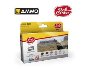RAIL CENTER - AMERICAN DESERTS 15ML 6 JARS 1 AMMO.R-1030