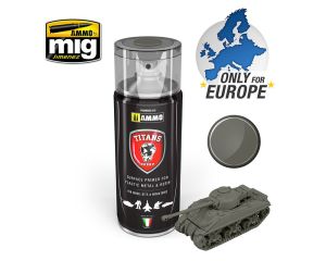 TITANS HOBBY GERMAN FIELD GREY MATT PRIMER 400 ML SPRAY TTH119